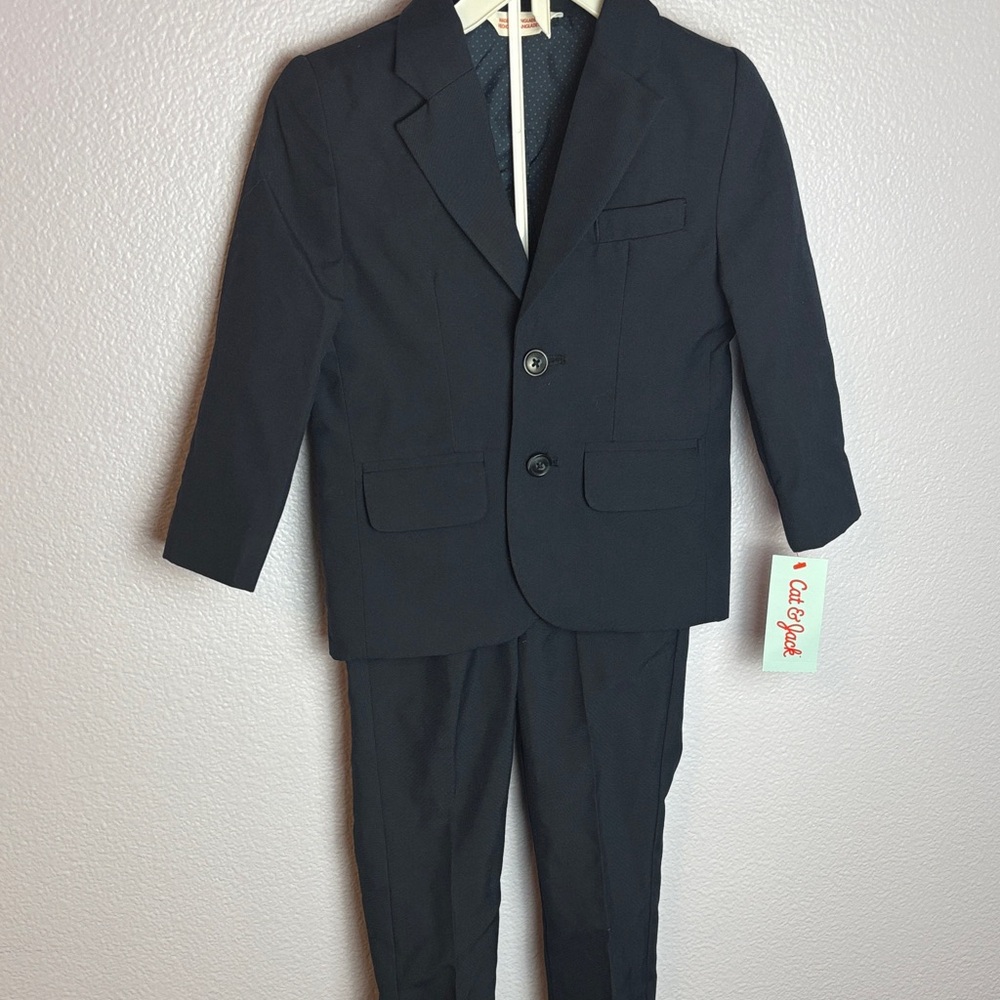 Cat & Jack Black Boys' Matching Suit Set